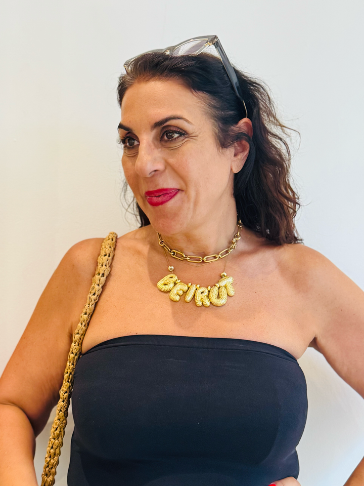 Rana Salam Beirut Bling necklace 
