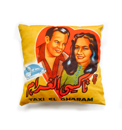 Taxi D’Amour | Velvet Cushion
