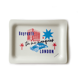 'Tu Me Manques' LONDON BEYROUTH | Tray - Rana Salam SHOP