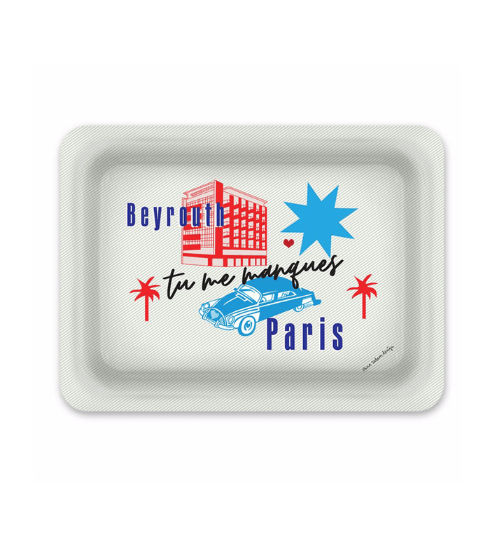 'Tu Me Manques' PARIS BEYROUTH | Tray - Rana Salam SHOP