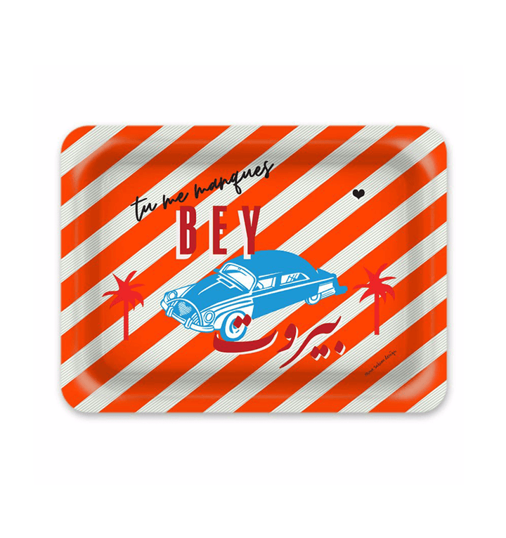 Beirut 'Tu Me Manques' | Tray - Rana Salam SHOP