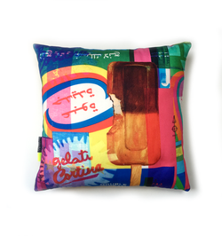  Cortina, pop art, Beirut, Ice cream, decorative cushion, throw pillow, interior design, office interior design, restaurant interior design