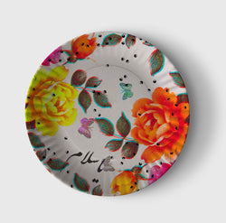 Damascene designed plate