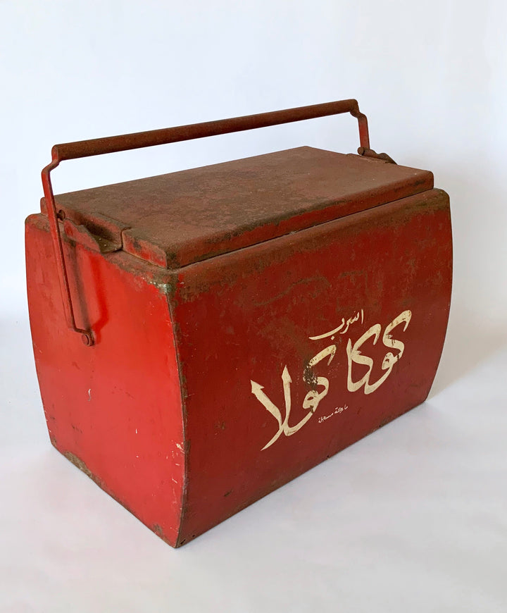 Vintage Arabic Coca Cola Cooler - Rana Salam SHOP