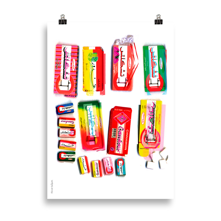 home interior design, hotel interior design, restaurant interior design, retail interior design, Chiclets, pop art, wall print, wall decor 